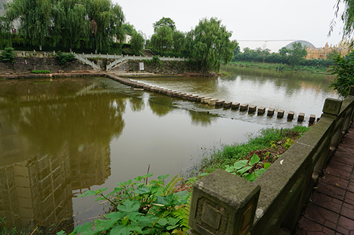 我公司調(diào)研大英縣小溪河景觀改造項目、魁山公園改造項目